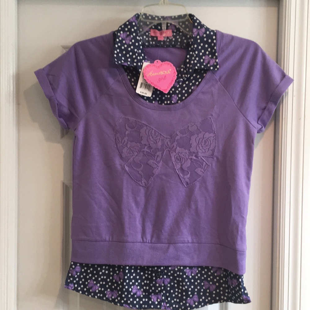 NWT HeartSoul Girls Top Size XL